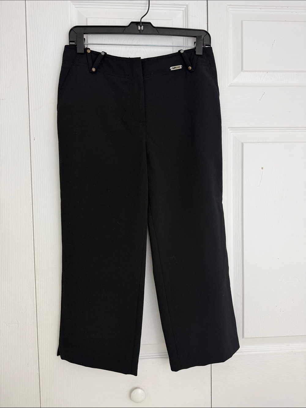 St. John Sport Black Cropped Pants Size 4
